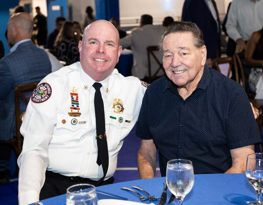 Annual Awards Dinner guests at table.