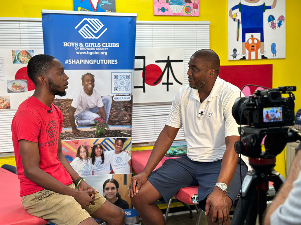 Eddie Jones meeting with Boys and Girls Club Broward County