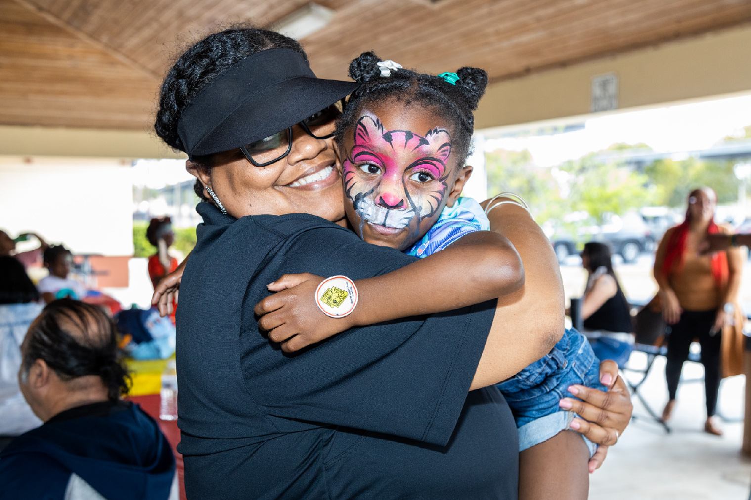Family Fun Day Boys and Girls Club Member with painted face