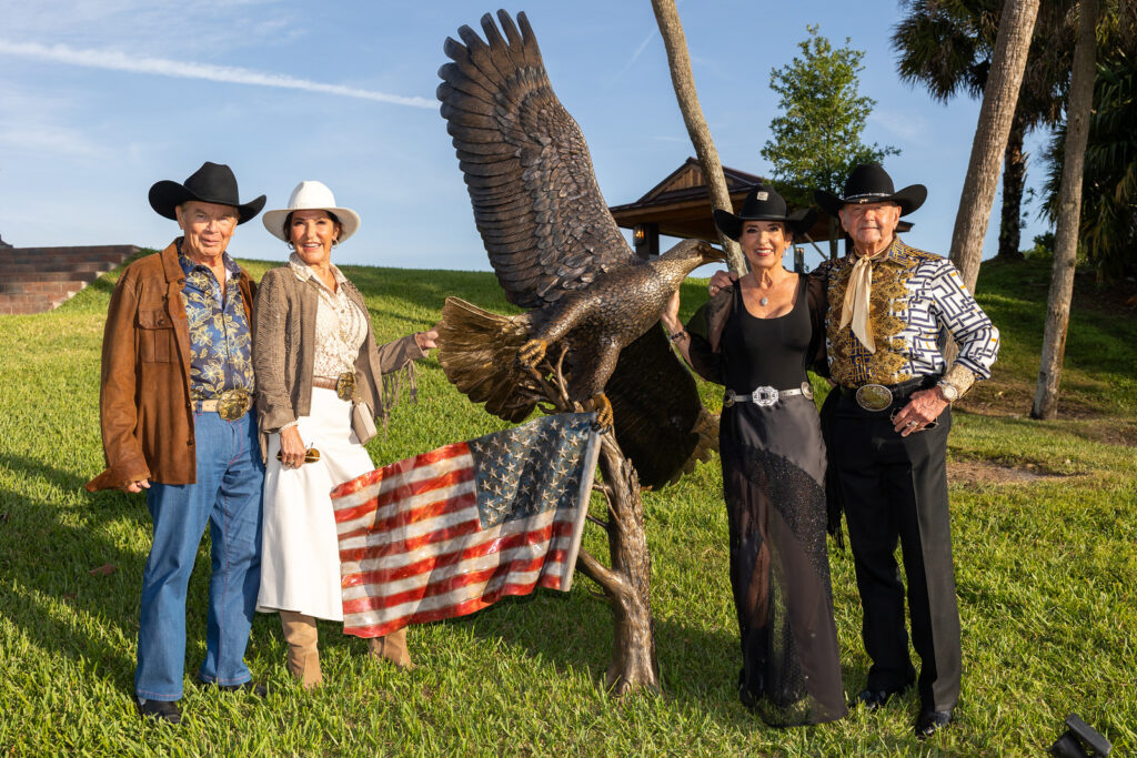 Aligator Ron Bergeron and guests at the Ranch Roam Boys and Girls of Broward County Event