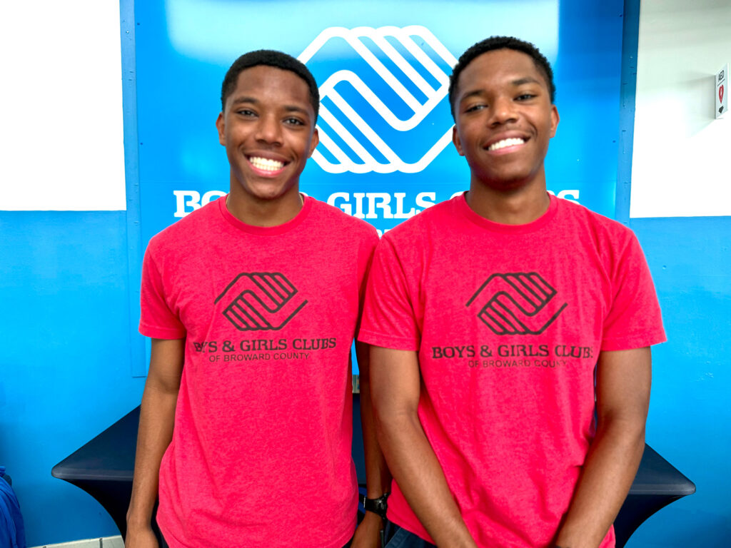 Two club members of