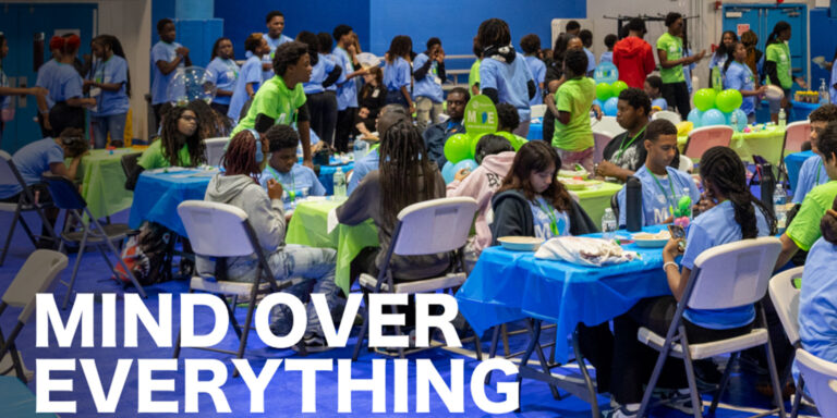 Kids participating in Mind over Everything Teen Mental Health Summit