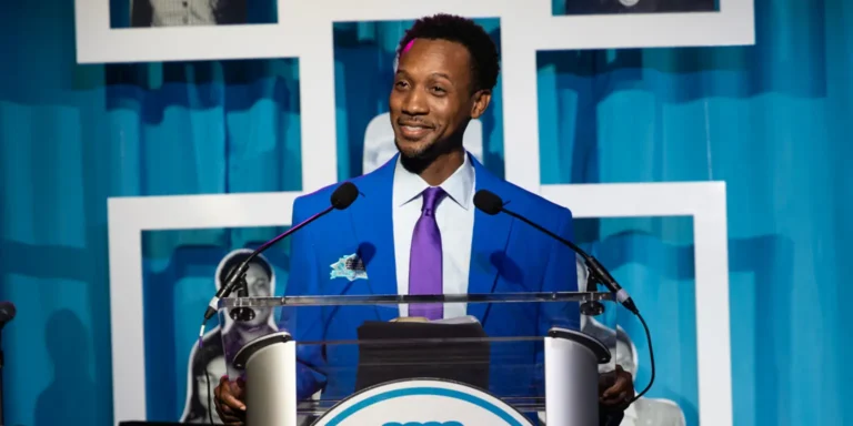 Torey Alston on stage at the 2024 Youth of the Year / BGCBC Hall of Fame celebration
